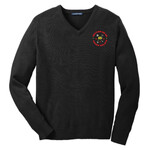 SW300 - L114E013 - EMB - V-Neck Sweater