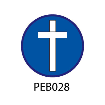 Pebble Patches - PEB028 - Cross Thumbnail