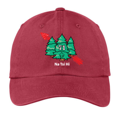 PWU - M133-S1.0-2017 - EMB - Monmouth Council Na Tsi Hi Lodge Garment Washed Cap Thumbnail